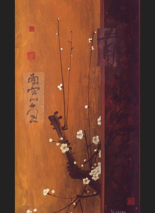 Oriental Blossoms I painting - Don Li-Leger Oriental Blossoms I art painting